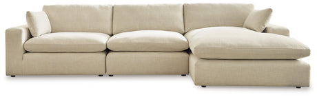 Elyza Linen 3-Piece RAF Chaise Sectional from Ashley - Luna Furniture