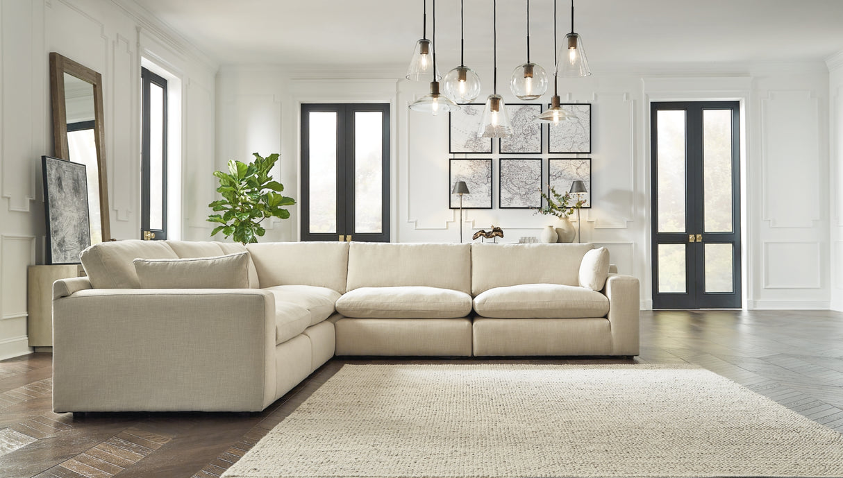 Elyza Linen 5-Piece Symmetrical Sectional from Ashley Furniture - Luna Furniture