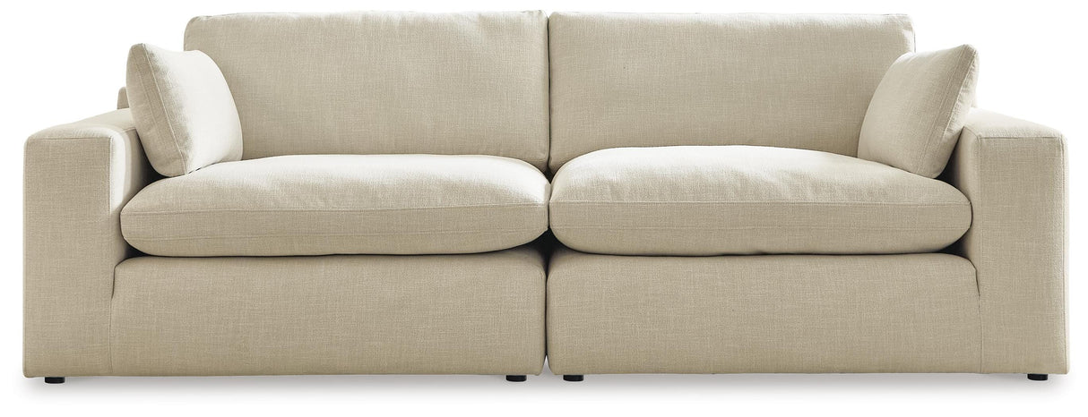 Elyza Linen 2-Piece Sectional Loveseat from Ashley Furniture - Luna Furniture