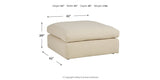 Elyza Linen 5-Piece Sectional with Ottoman from Ashley Furniture - Luna Furniture