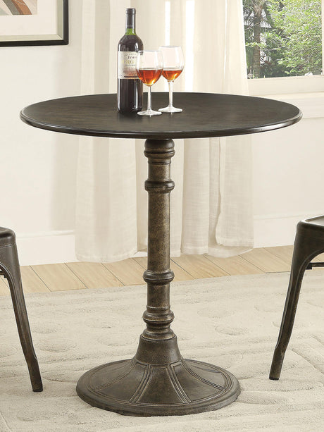 Oswego Bronze Round 30-inch Bistro Dining Table from Coaster - Luna Furniture