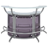 Dallas Smoked and Silver Bar Unit from Coaster - Luna Furniture