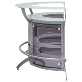 Dallas Smoked and Silver Bar Unit from Coaster - Luna Furniture