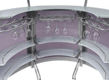 Dallas Smoked and Silver Bar Unit from Coaster - Luna Furniture