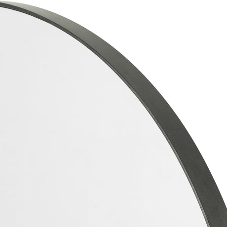 Bellvue Round Mirror in Rustic Black from Four Hands - Luna Furniture