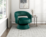 Upton Beige Corduroy Swivel Accent Chair from Homelegance - Luna Furniture