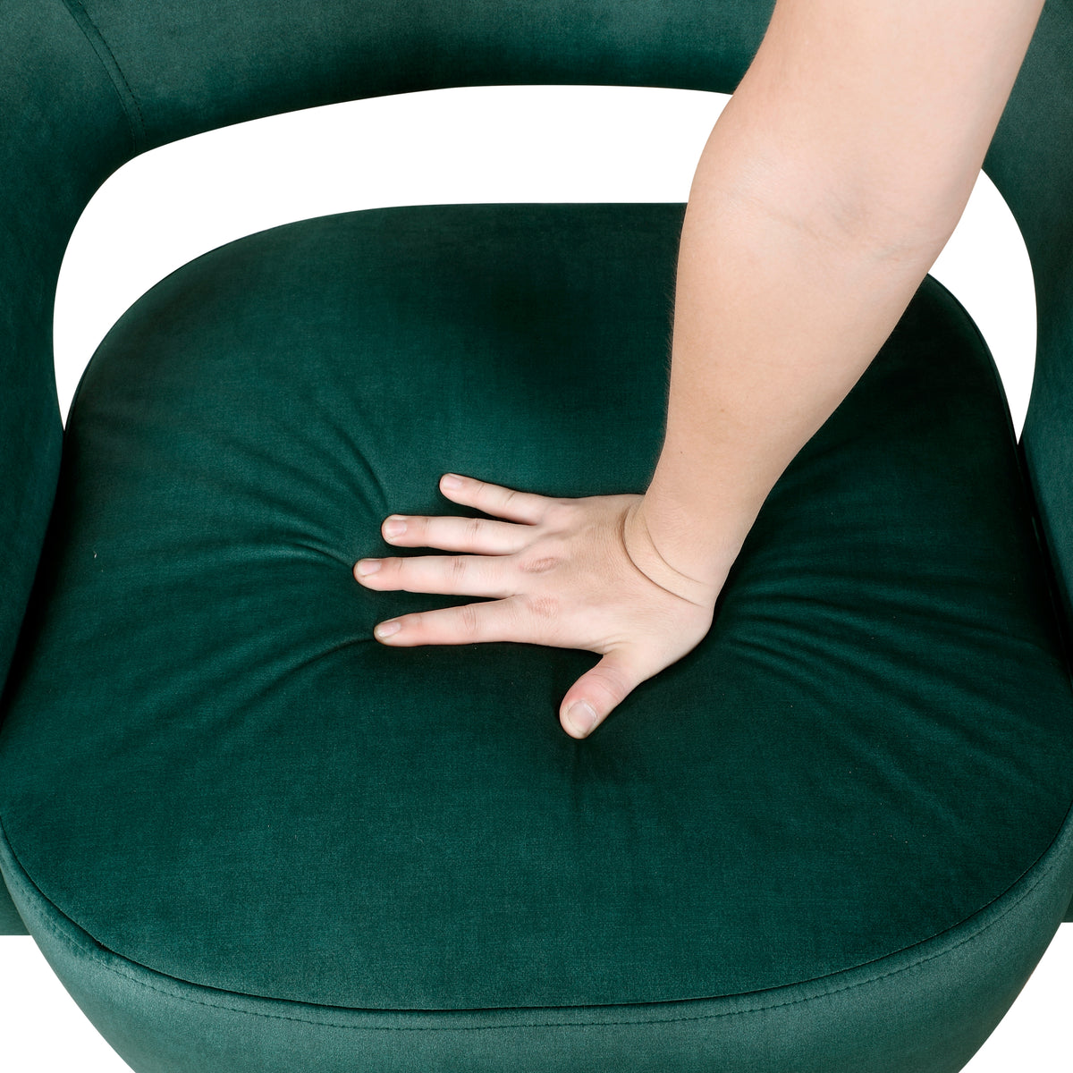 Upton Beige Corduroy Swivel Accent Chair from Homelegance - Luna Furniture