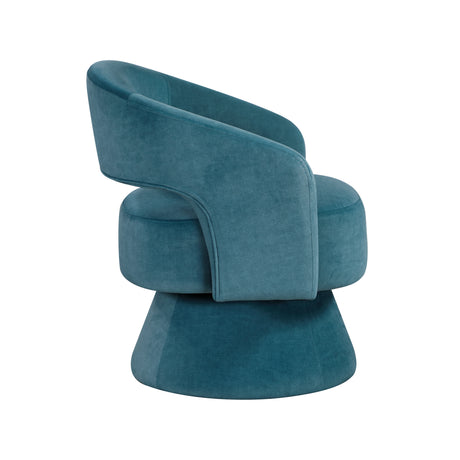 Lavon Dark Teal Swivel Chair from Homelegance - Luna Furniture