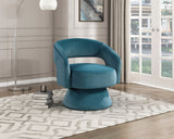 Lavon Dark Teal Swivel Chair from Homelegance - Luna Furniture