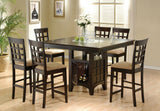 Gabriel Cappuccino 7-Piece Square Dining Set from Coaster - Luna Furniture