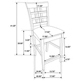 Gabriel Cappuccino 7-Piece Square Dining Set from Coaster - Luna Furniture