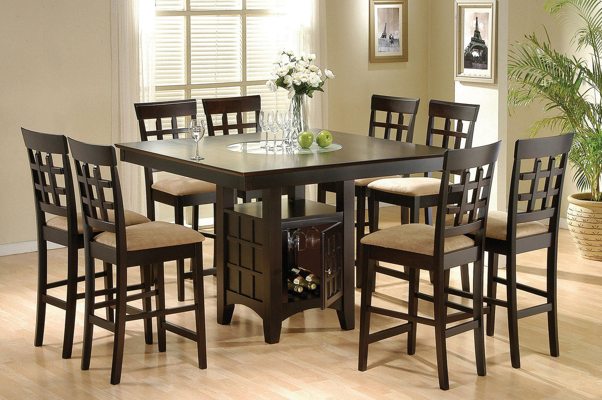 Gabriel Cappuccino 9-Piece Square Dining Set from Coaster - Luna Furniture