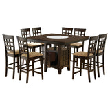 Gabriel Cappuccino 9-Piece Square Dining Set from Coaster - Luna Furniture