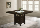 Gabriel Cappuccino Storage Counter Height Table from Coaster - Luna Furniture