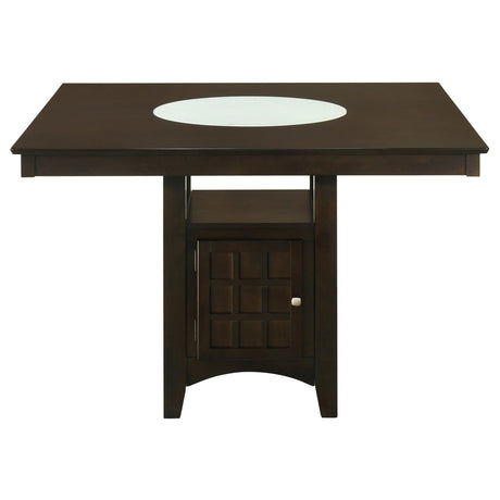 Gabriel Cappuccino Storage Counter Height Table from Coaster - Luna Furniture