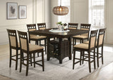 Gabriel Cappuccino Storage Counter Height Table from Coaster - Luna Furniture
