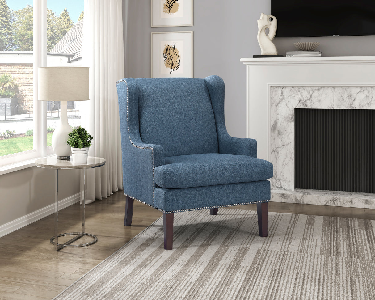 Myles Blue Accent Chair from Homelegance - Luna Furniture