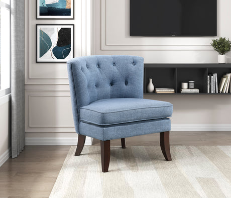 Melrose Blue Accent Chair from Homelegance - Luna Furniture