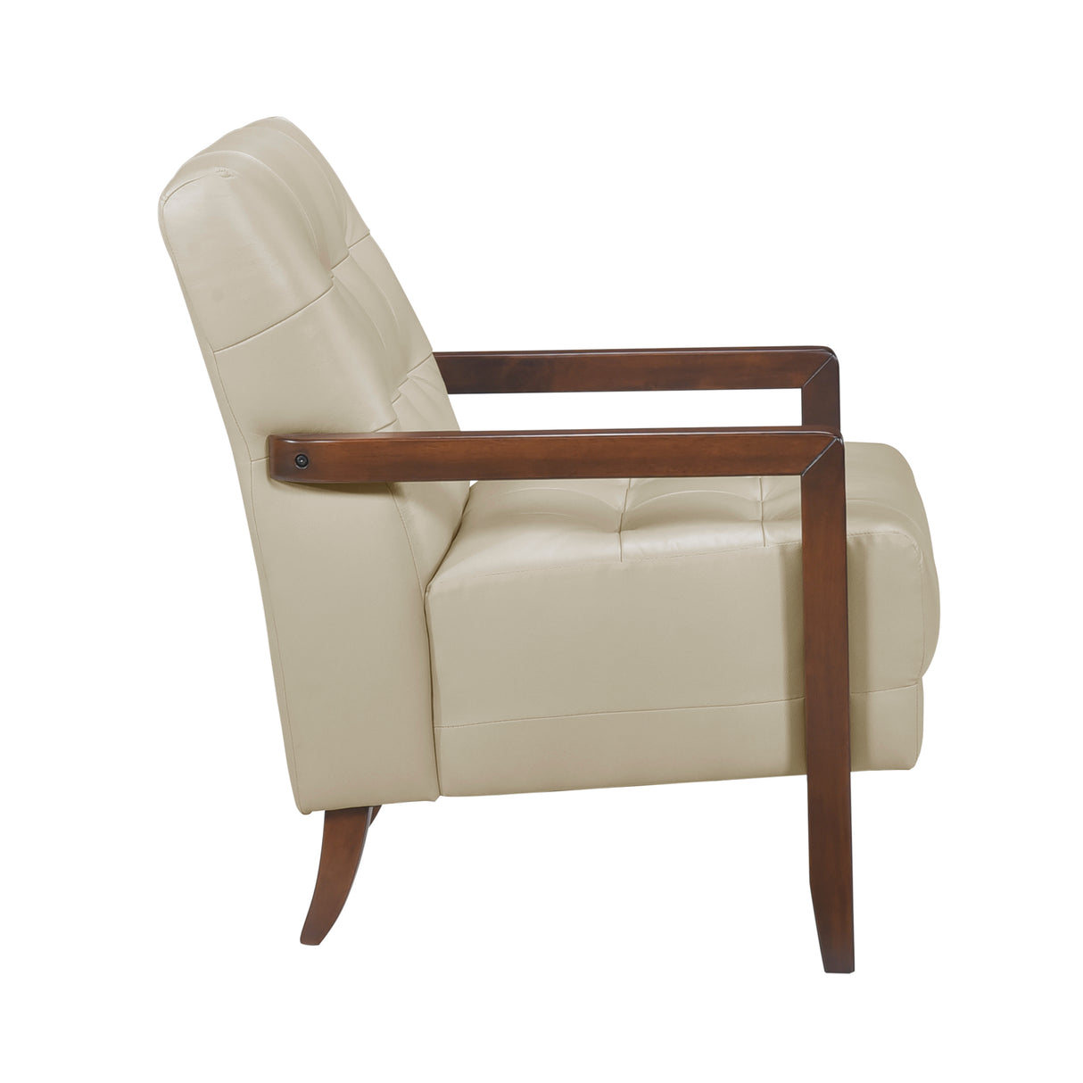 Crafton Beige Leather Accent Chair from Homelegance - Luna Furniture