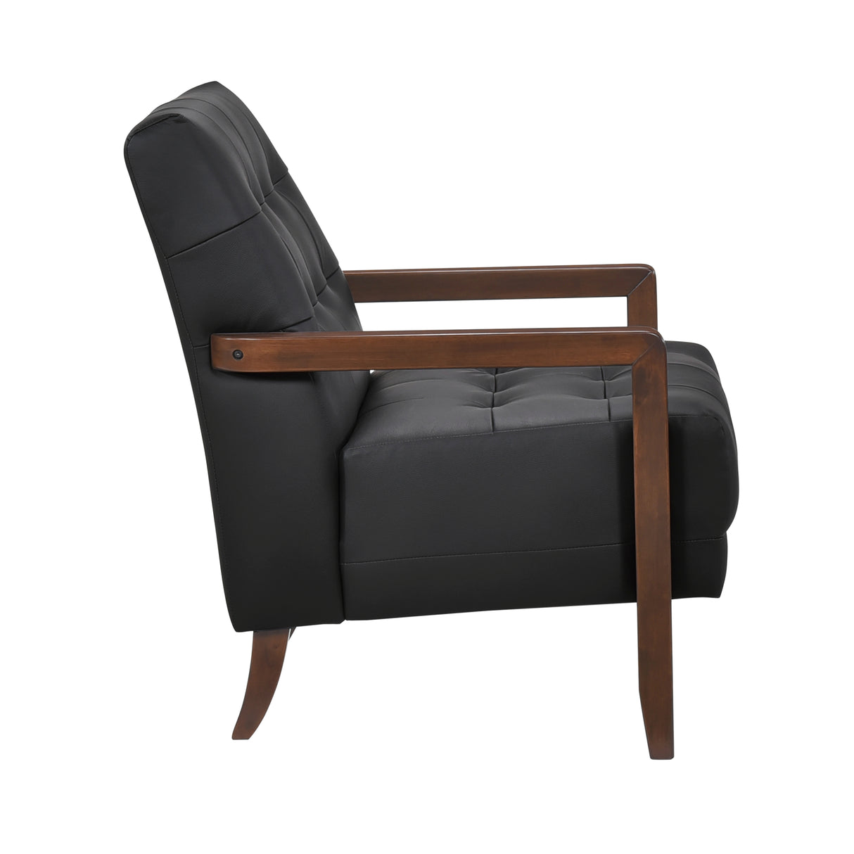 Crafton Black Leather Accent Chair from Homelegance - Luna Furniture
