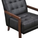 Crafton Black Leather Accent Chair from Homelegance - Luna Furniture