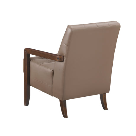 Crafton Brown Leather Accent Chair from Homelegance - Luna Furniture