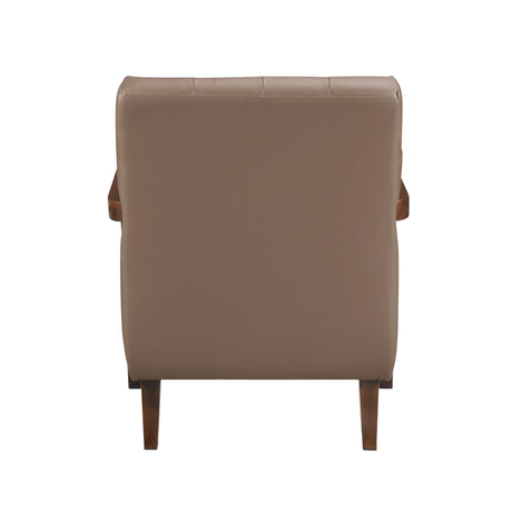 Crafton Brown Leather Accent Chair from Homelegance - Luna Furniture