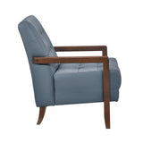 Crafton Blue Leather Accent Chair from Homelegance - Luna Furniture