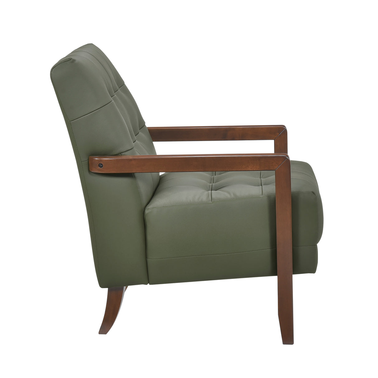 Crafton Green Leather Accent Chair from Homelegance - Luna Furniture