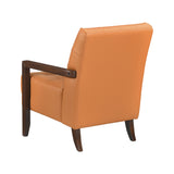 Crafton Orange Leather Accent Chair from Homelegance - Luna Furniture