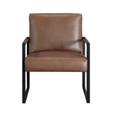 Crafton Dark Brown Leather Accent Chair from Homelegance - Luna Furniture
