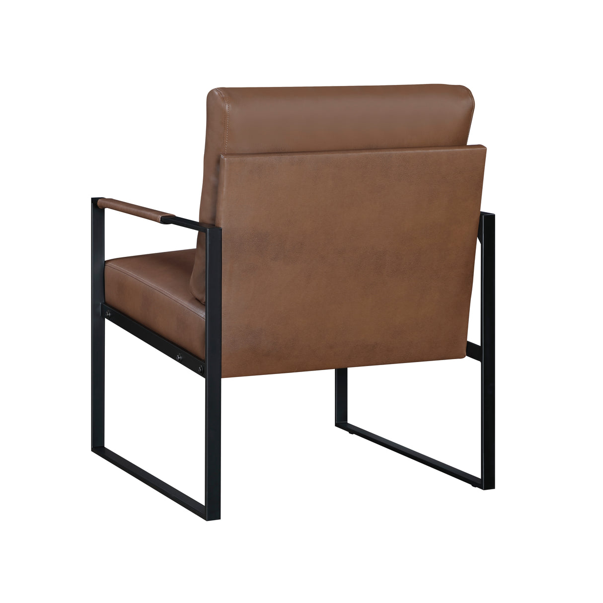 Crafton Dark Brown Leather Accent Chair from Homelegance - Luna Furniture