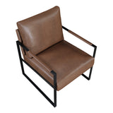Crafton Dark Brown Leather Accent Chair from Homelegance - Luna Furniture