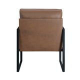 Crafton Dark Brown Leather Accent Chair from Homelegance - Luna Furniture