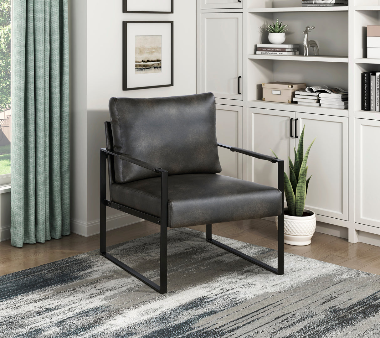 Trent Dark Gray Accent Chair from Homelegance - Luna Furniture