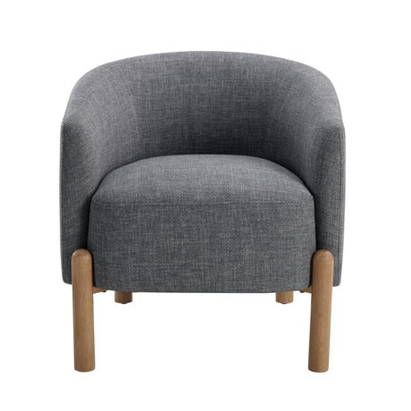 Crafton Dark Brown Leather Accent Chair from Homelegance - Luna Furniture