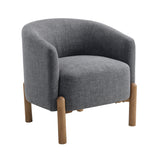 Crafton Dark Brown Leather Accent Chair from Homelegance - Luna Furniture