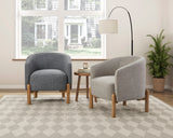 Crafton Dark Brown Leather Accent Chair from Homelegance - Luna Furniture