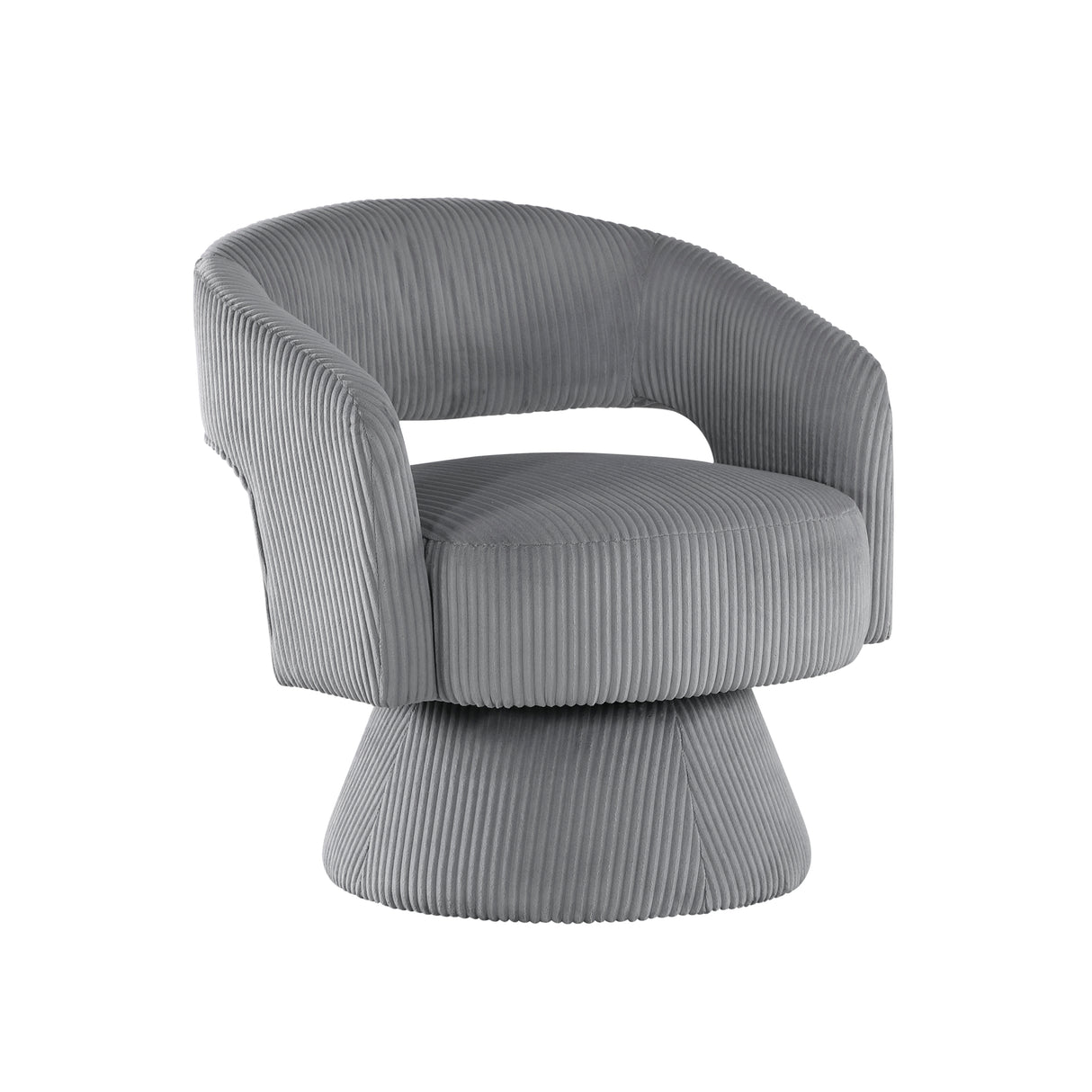 Upton Beige Corduroy Swivel Accent Chair from Homelegance - Luna Furniture