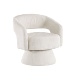 Upton Beige Corduroy Swivel Accent Chair from Homelegance - Luna Furniture