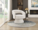 Upton Beige Corduroy Swivel Accent Chair from Homelegance - Luna Furniture