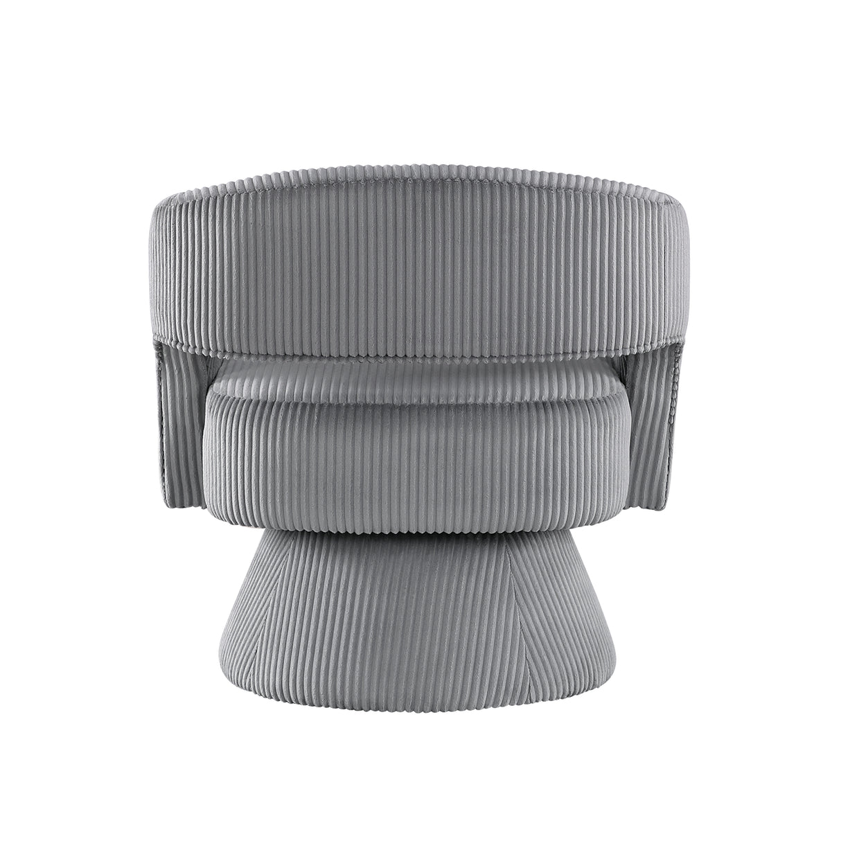 Upton Dark Gray Corduroy Swivel Accent Chair from Homelegance - Luna Furniture