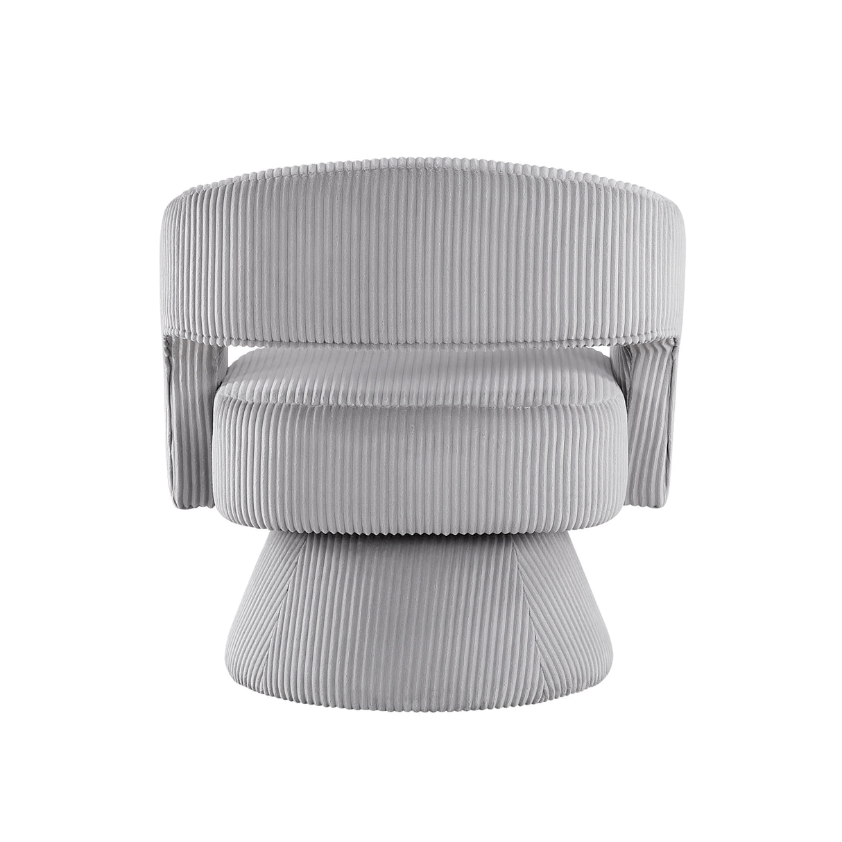 Upton Gray Corduroy Swivel Accent Chair from Homelegance - Luna Furniture