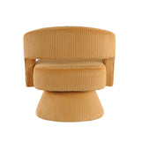 Upton Yellow Corduroy Swivel Accent Chair from Homelegance - Luna Furniture