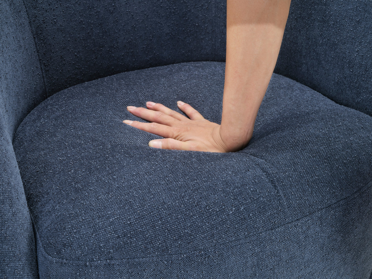 Upton Yellow Corduroy Swivel Accent Chair from Homelegance - Luna Furniture