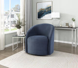 Dalhart Blue Swivel Accent Chair from Homelegance - Luna Furniture