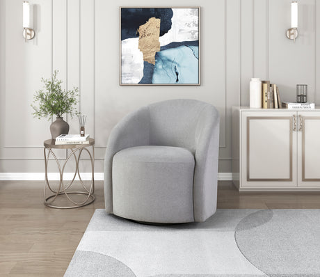 Dalhart Light Gray Swivel Accent Chair from Homelegance - Luna Furniture