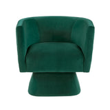 Candace Emerald Green Velvet Swivel Accent Chair from Homelegance - Luna Furniture