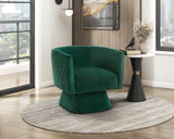 Candace Emerald Green Velvet Swivel Accent Chair from Homelegance - Luna Furniture