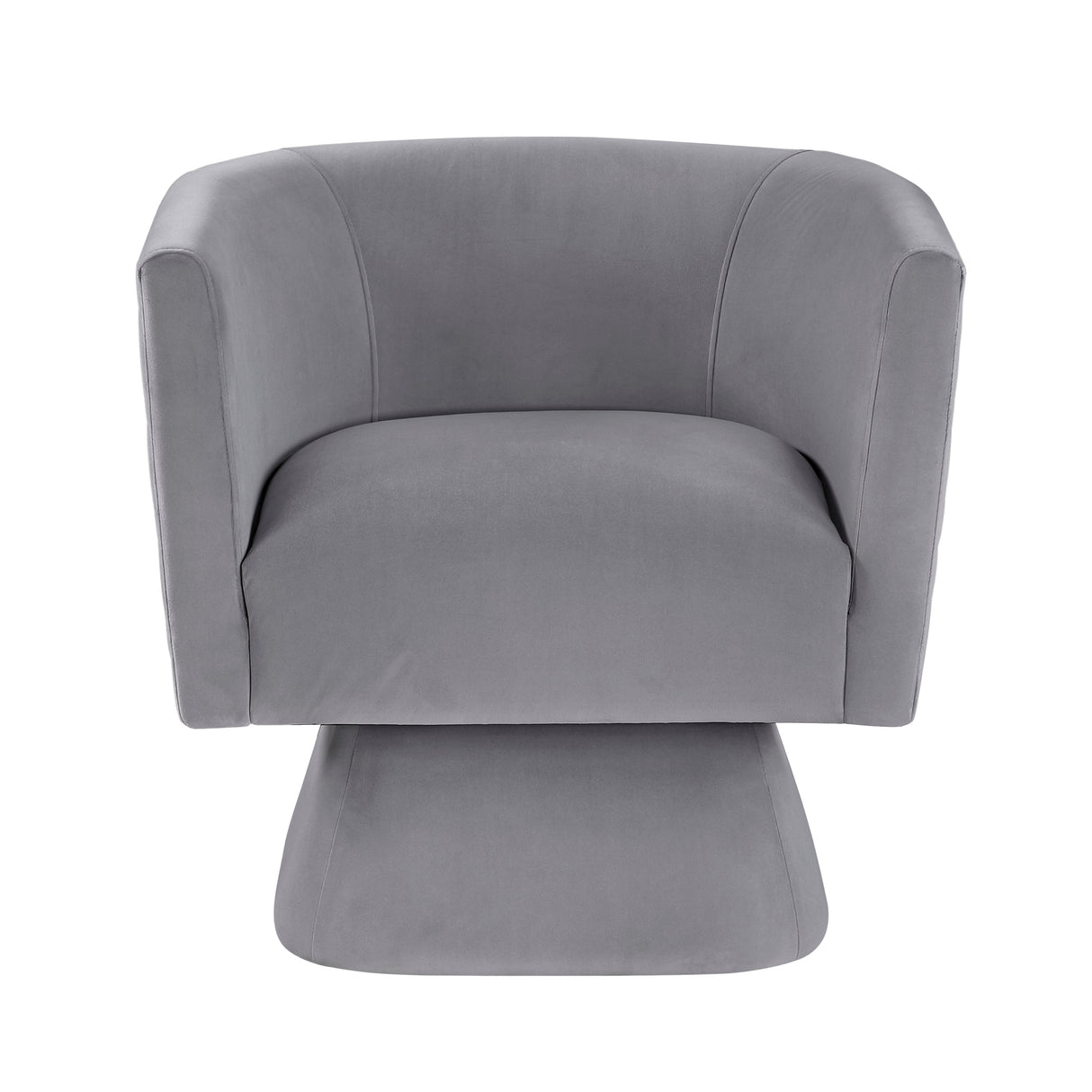Candace Gray Velvet Swivel Accent Chair from Homelegance - Luna Furniture